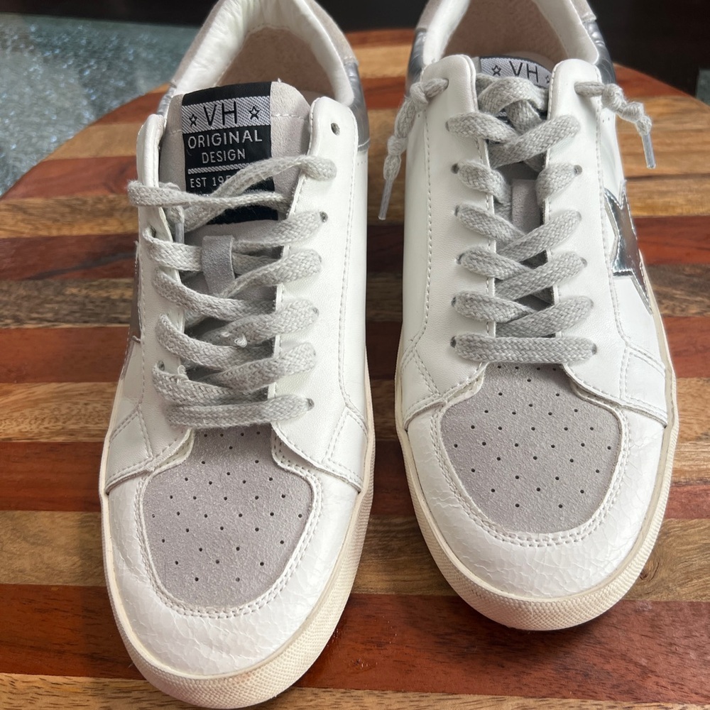 White and Gray Men's Sneakers